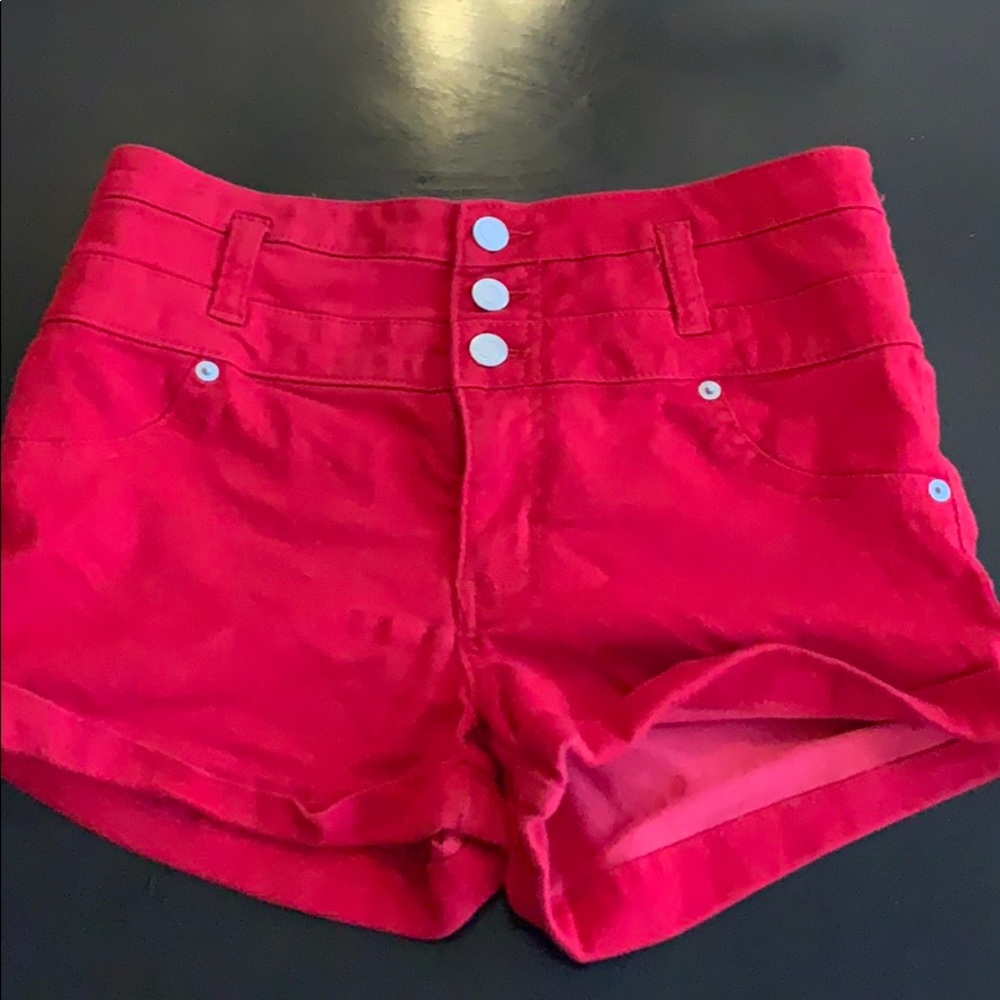 Mossimo red high-rise shorts size 10